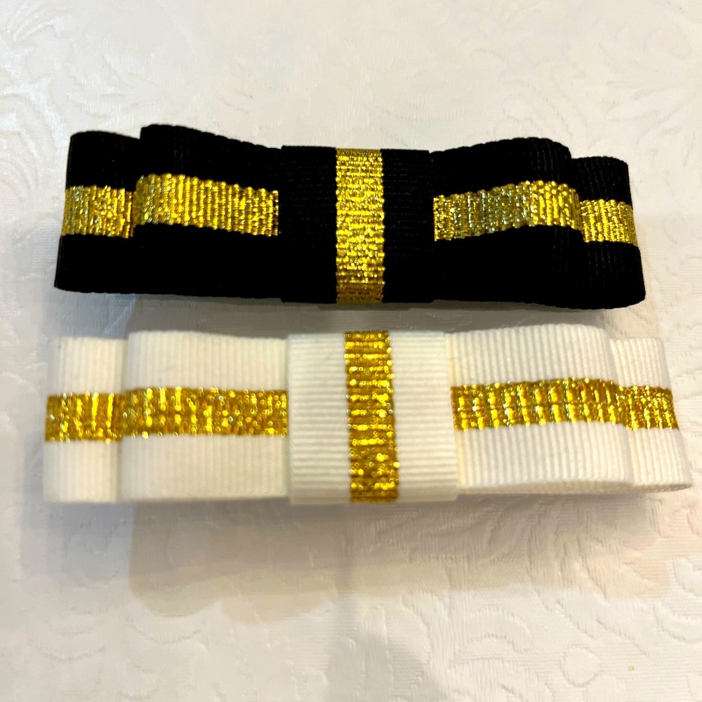 Hair bow barrettes